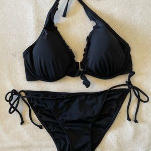 VS black halter bikini